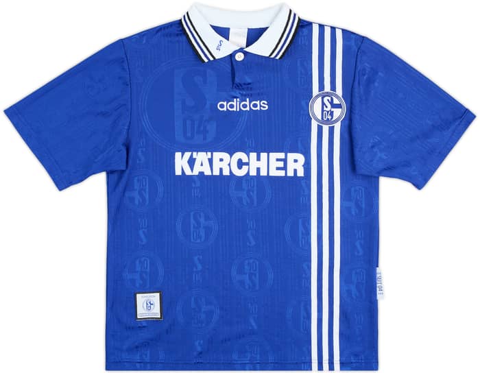 1996-97 Schalke Home Shirt Anderbrugge #8 - 6/10 - (15-16 Years)