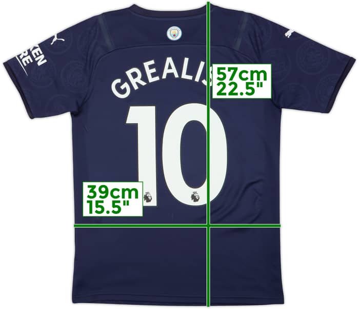 2021-22 Manchester City Third Shirt Grealish #10 - 7/10 - (S)