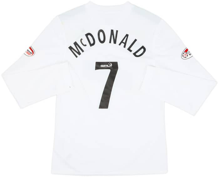 2009-10 Celtic Player Issue Third L/S Shirt McDonald #7 - 5/10 - (L)