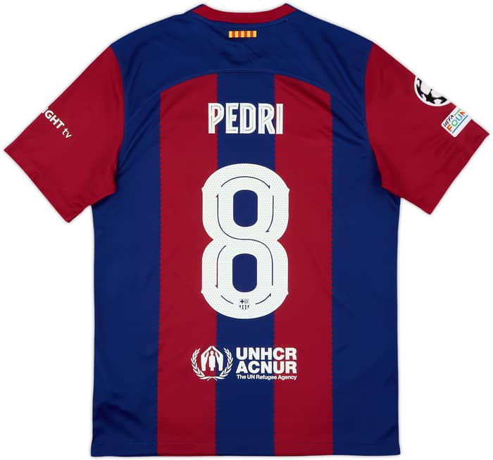 2023-24 Barcelona Home Shirt Pedri #8 - 8/10 - (M)