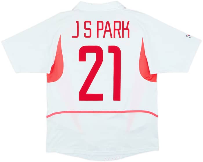 Camiseta de visitante de South Korea 2002-03 J S Park #21 - 8/10 - (M)