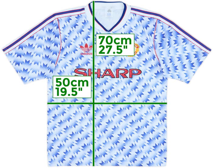1990-92 Manchester United Away Shirt - 7/10 - (M)