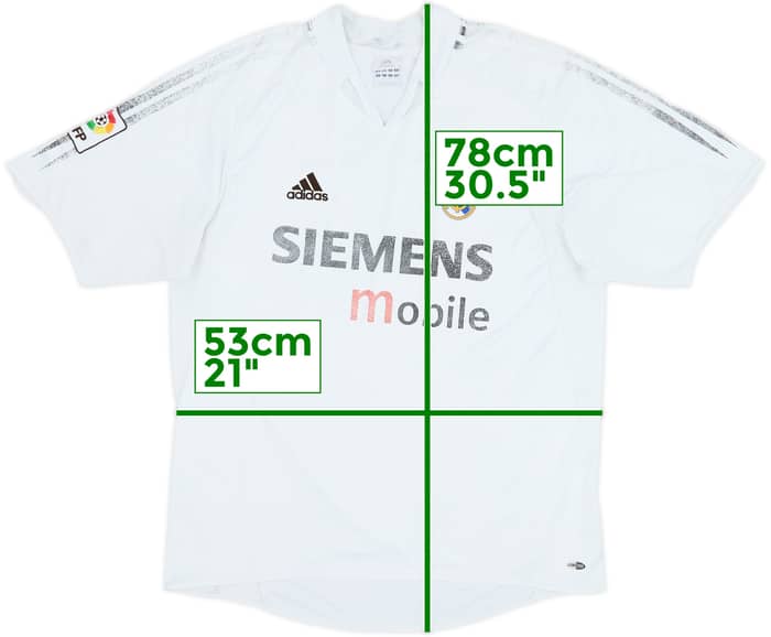 2004-05 Real Madrid Home Shirt - 4/10 - (L)