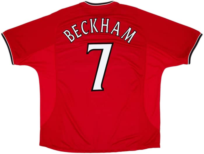 2000-02 Manchester United Home Shirt Beckham #7 - 6/10 - (XXL)