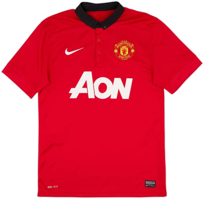 2013-14 Manchester United Home Shirt Evra #3 - 4/10 - (S)