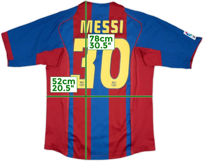 2004-05 Barcelona Home Shirt Messi #30 - 9/10 - (L)