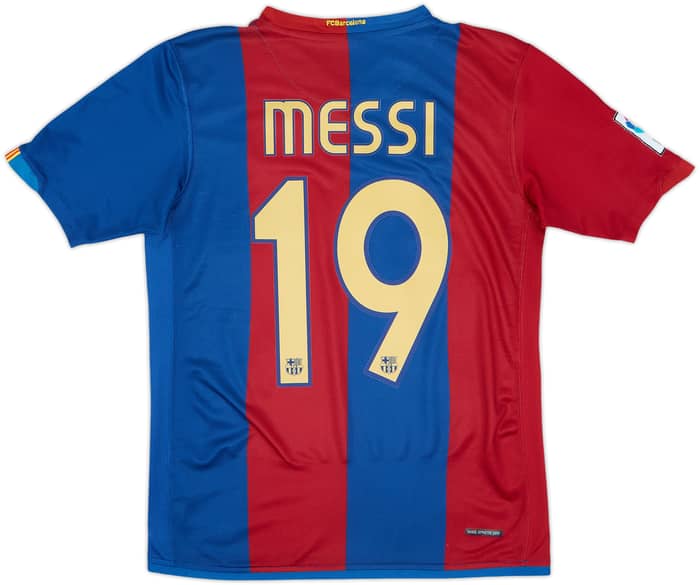 2006-07 Barcelona Home Shirt Messi #19 - 7/10 - (13-15 Years)