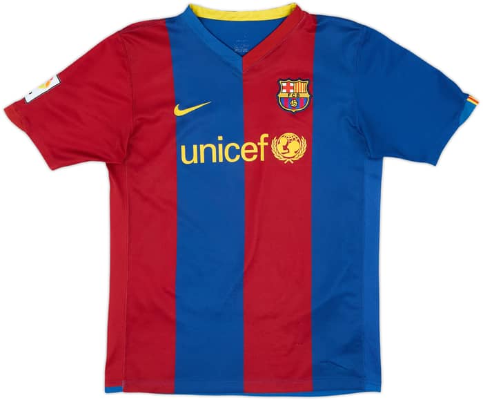 2006-07 Barcelona Home Shirt Messi #19 - 7/10 - (13-15 Years)