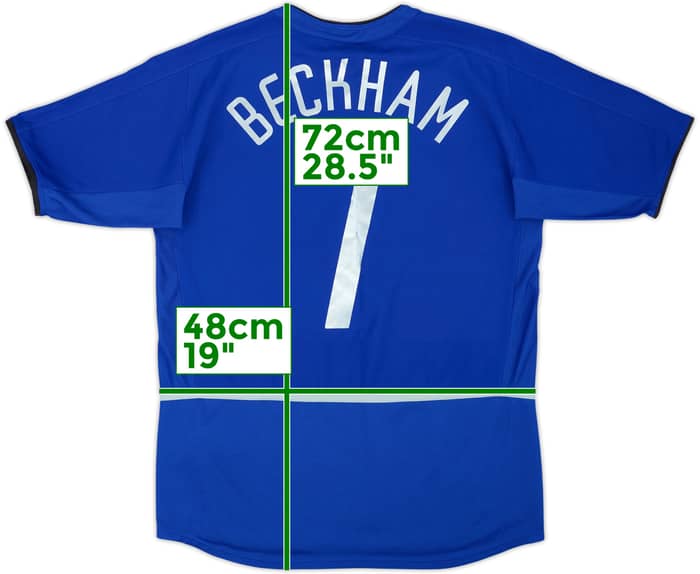 2002-03 Manchester United Third Shirt Beckham #7 - 8/10 - (13-15 Years)