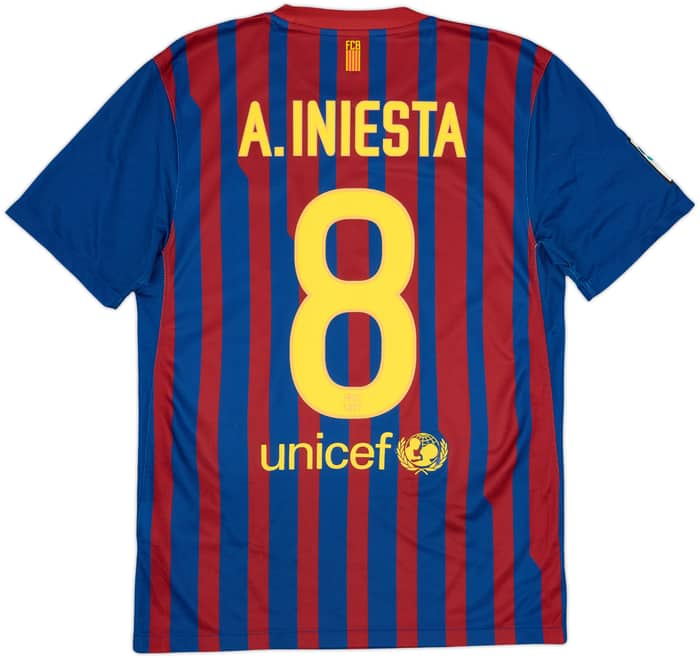 2011-12 Barcelona Camiseta Local A.Iniesta #8 - 6/10 - (S)