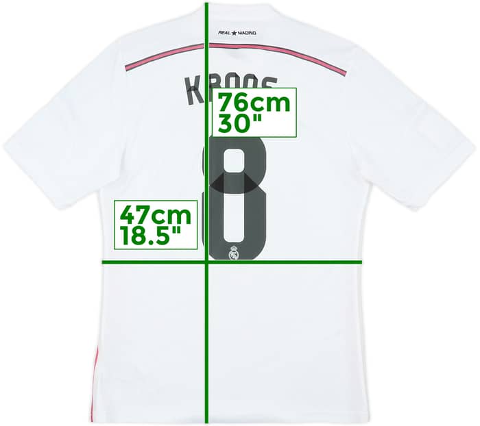 2014-15 Real Madrid Home Shirt Kroos #8 - 7/10 - (M)