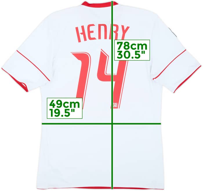 2010 New York Red Bulls Home Shirt Henry #14 - 8/10 - (M)