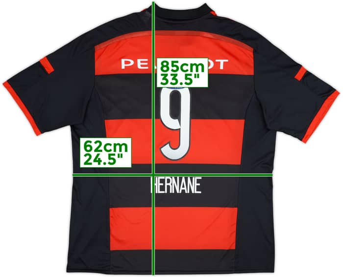 2014 Flamengo Home Shirt Hernane #9 - 8/10 - (XXL)