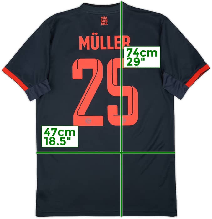2022-23 Bayern Munich Third Shirt Muller #25 - 8/10 - (S)