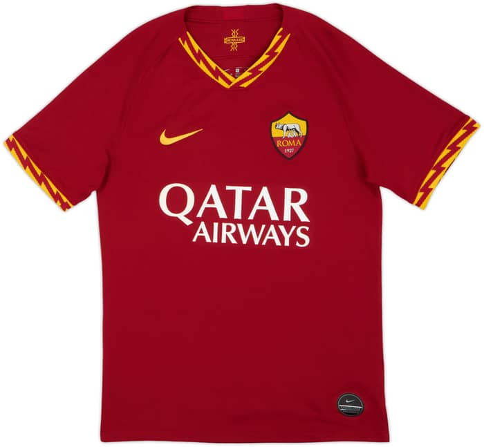 2019-20 Roma Home Shirt Dzeko #9 - 8/10 - (S)