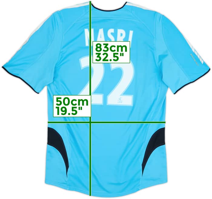 2005-06 Olympique Marseille Away Shirt Nasri #22 - 6/10 - (L)