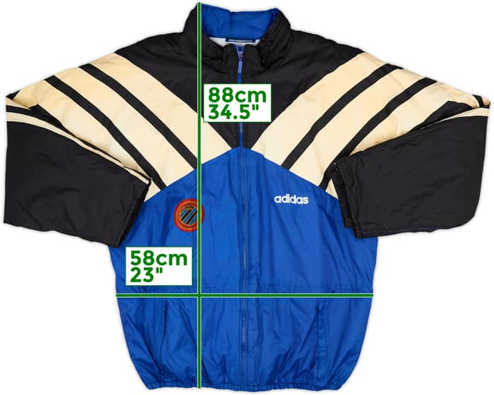 1995-96 Club Brugge adidas Padded Bench Coat - 4/10 - (XL)