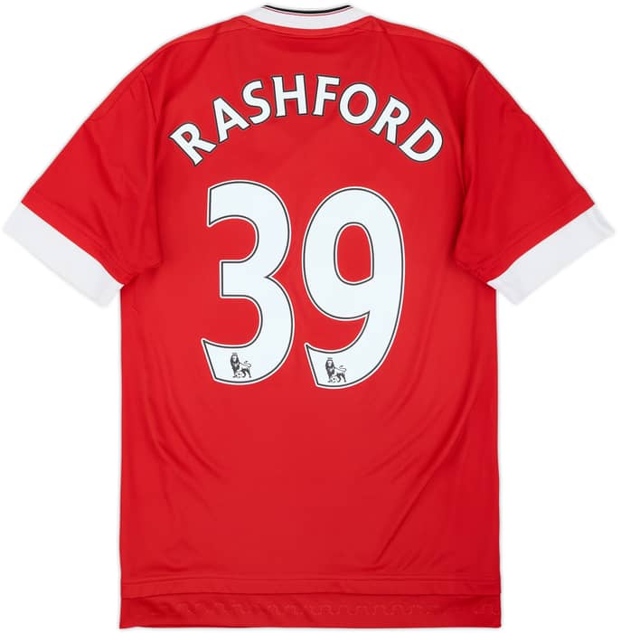 2015-16 Manchester United Home Shirt Rashford #39 - 6/10 - (XS)