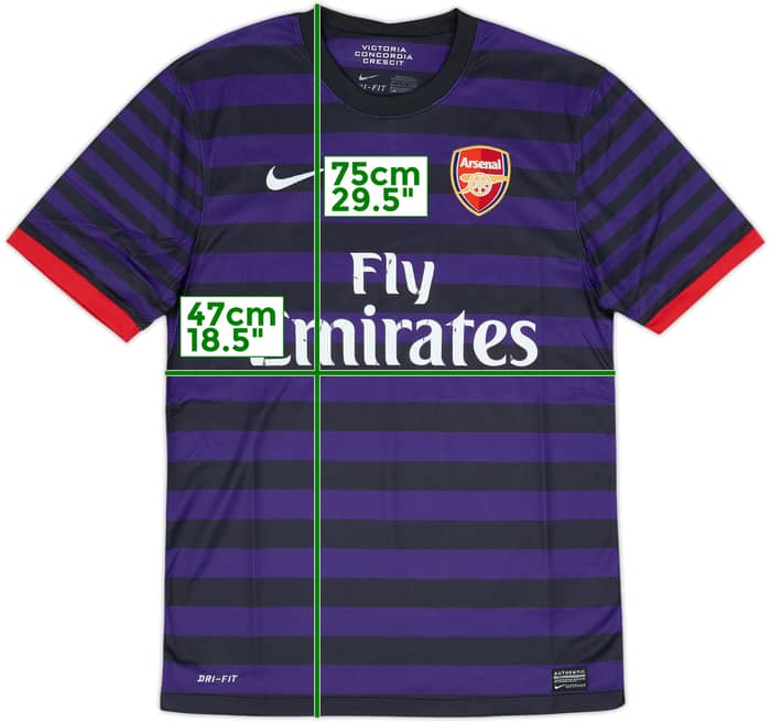 2012-13 Arsenal Away Shirt - 5/10 - (S)