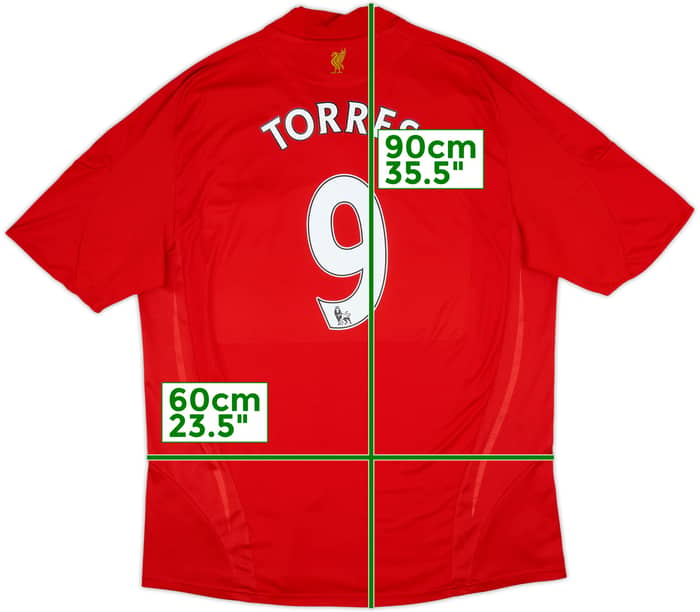 2008-10 Liverpool Home Shirt Torres #9 - 5/10 - (XXL)