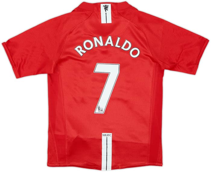 2007-09 Manchester United Home Shirt Ronaldo #7 - 8/10 - (8-10 Years)