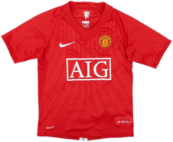 2007-09 Manchester United Home Shirt Ronaldo #7 - 8/10 - (8-10 Years)