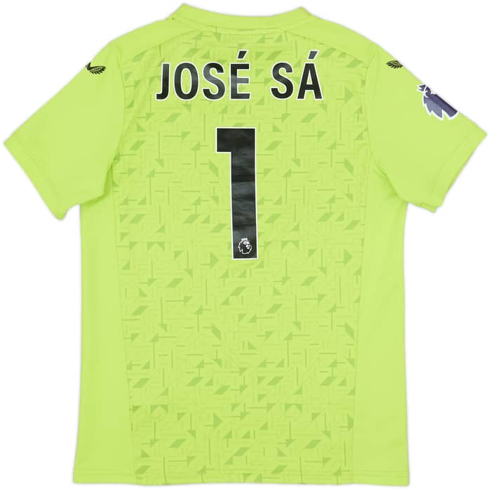 2023-24 Wolves GK S/S Shirt Jose Sa #1 - 4/10 - (13-14 Years)