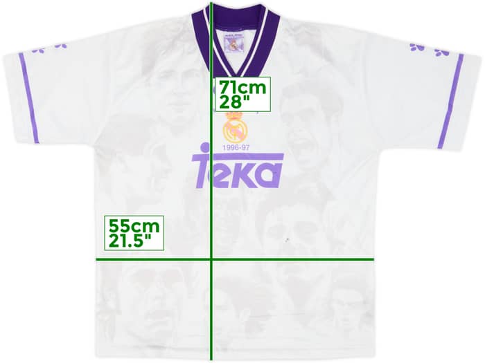 1996-97 Real Madrid Kelme 'Campeon de Liga' Shirt - 5/10 - (L)