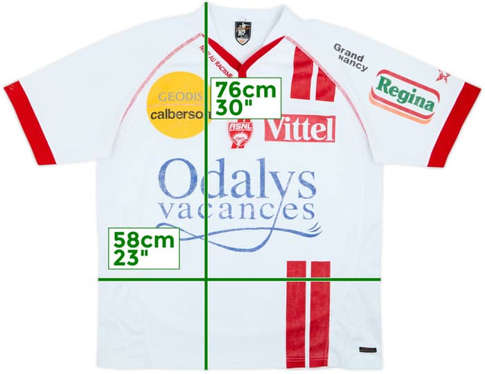 2006-07 AS Nancy Home Shirt - 7/10 - (L)