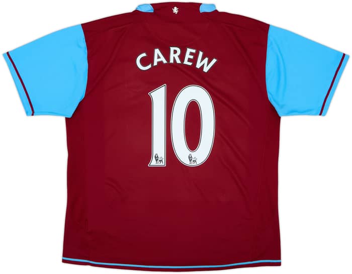 2007-08 Aston Villa Home Shirt Carew #10 - 6/10 - (XL)