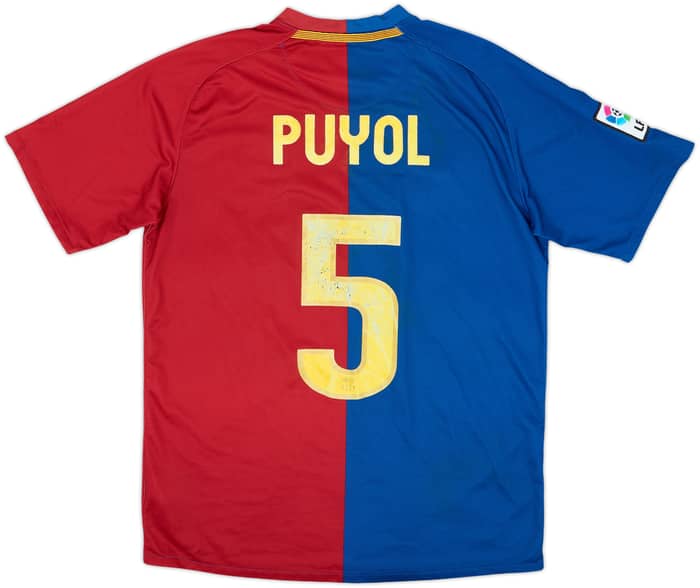Camiseta de local del Barcelona 2008-09 Puyol #5 - 5/10 - (M)