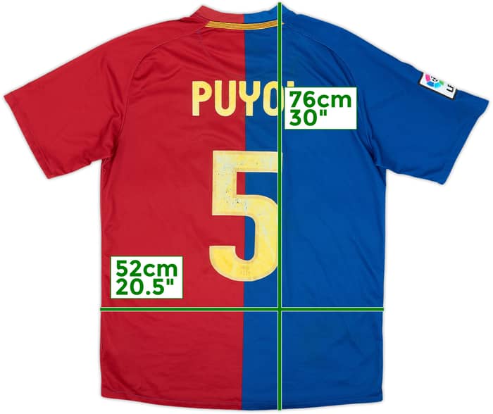 Camiseta de local del Barcelona 2008-09 Puyol #5 - 5/10 - (M)
