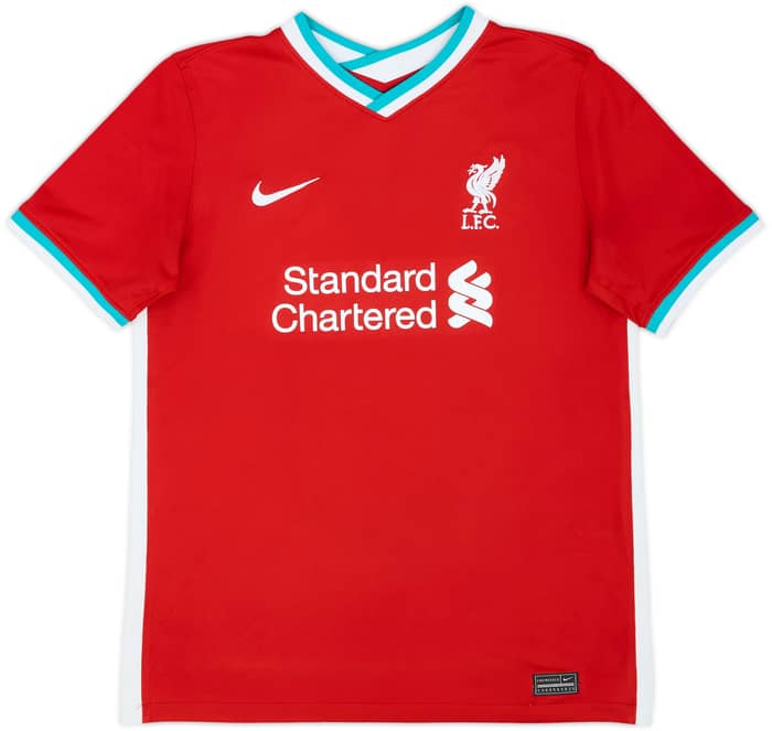 2020-21 Liverpool Home Shirt M.Salah #11 - 8/10 - (13-15 Years)