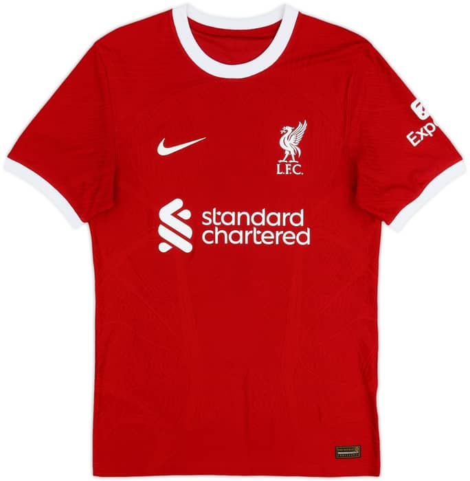 2023-24 Liverpool Authentic Home Shirt Virgil #4 - 10/10 - (S)