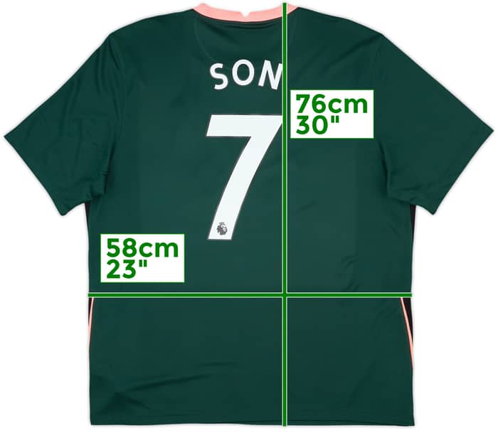 2020-21 Tottenham Away Shirt Son #7 - 8/10 - (XL)