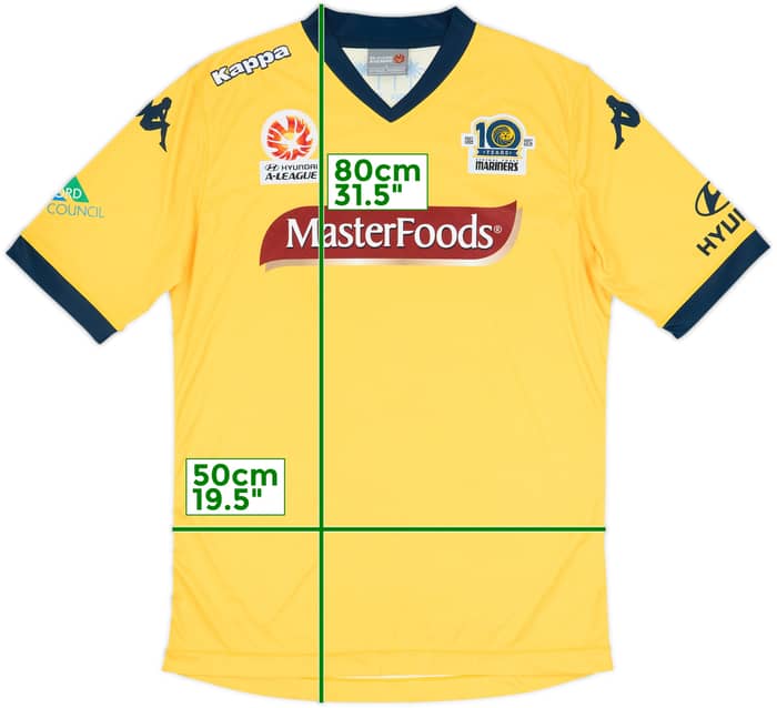 2014-15 Central Coast Mariners Home Shirt - 6/10 - (L)