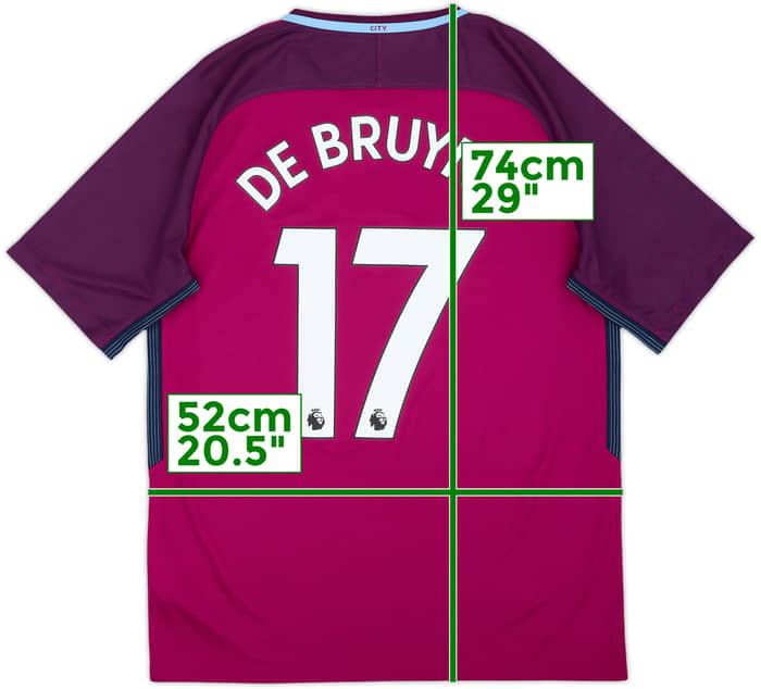 2017-18 Manchester City Away Shirt De Bruyne #17 - 6/10 - (M)