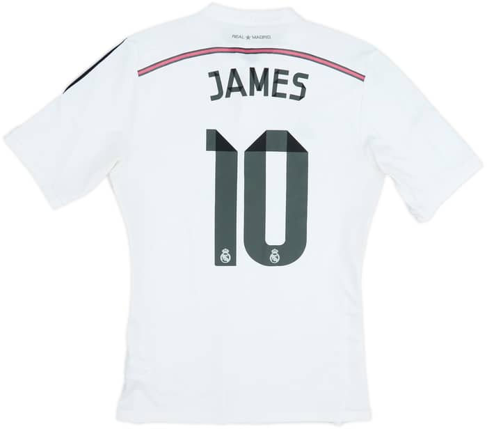 2014-15 Real Madrid Home Shirt James #10 - 5/10 - (M)
