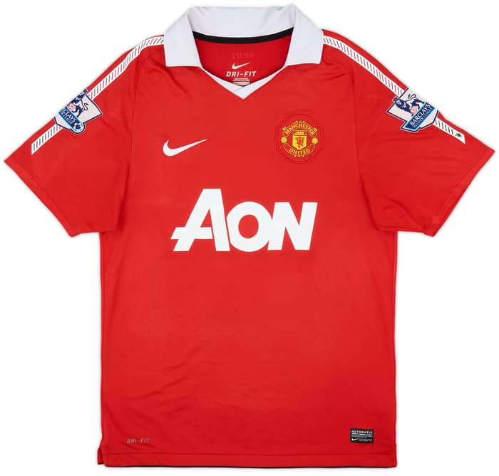 2010-11 Manchester United Home Shirt Gibson #28 - 7/10 - (S)