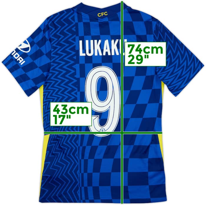 2021-22 Chelsea Home Shirt Lukaku #9 - 6/10 - (S)