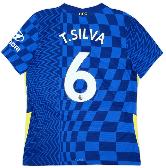 2021-22 Chelsea Authentic Home Shirt T.Silva #6 - 8/10 - (L)