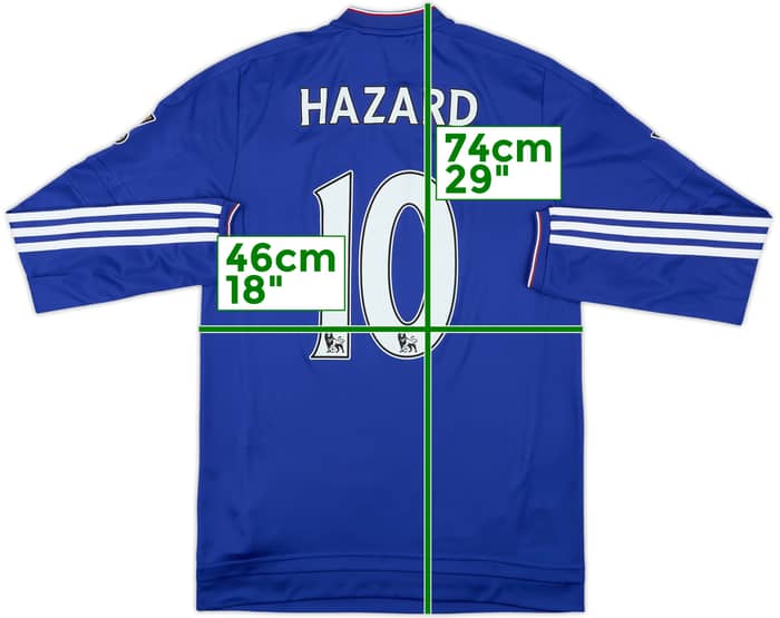 2015-16 Chelsea Home L/S Shirt Hazard #10 - 8/10 - (S)