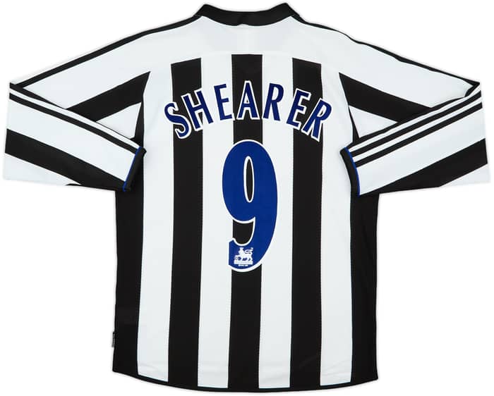 Camiseta de local de manga larga del Newcastle 2003-05 Shearer #9 - 5/10 - (S)
