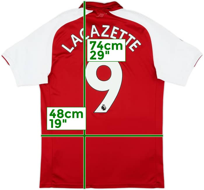 2017-18 Arsenal Home Shirt Lacazette #9 - 6/10 - (M)