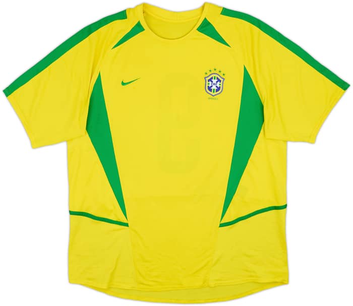 2002-04 Brazil Home Shirt #9 - 6/10 - (XL)