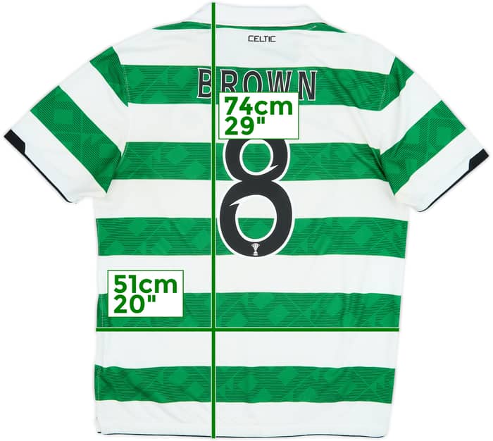2010-12 Celtic Home Shirt Brown #8 - 6/10 - (M)