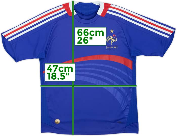 2007-08 France Home Shirt - 6/10 - (L.Boys)