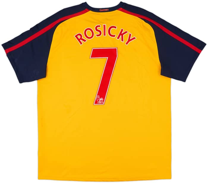 2008-09 Arsenal Away Shirt Rosicky #7 - 9/10 - (XL)