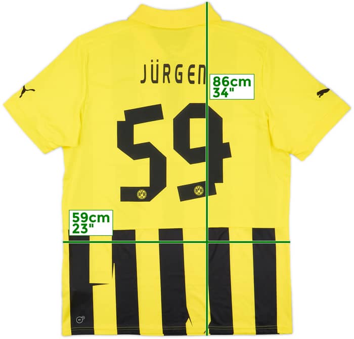 2012-13 Borussia Dortmund European Home Shirt Jurgen #59 - 8/10 - (XXL)