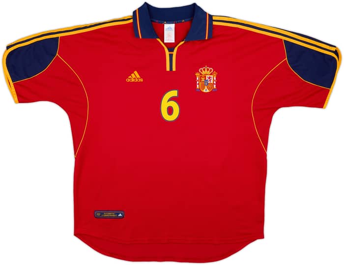 1999-02 España Camiseta Local Hierro #6 - 6/10 - (XL)